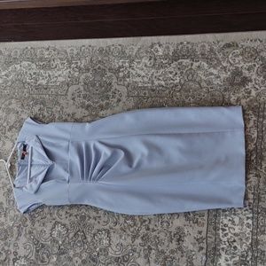 Karen Millen Baby Blue Sheath Dress Size 6